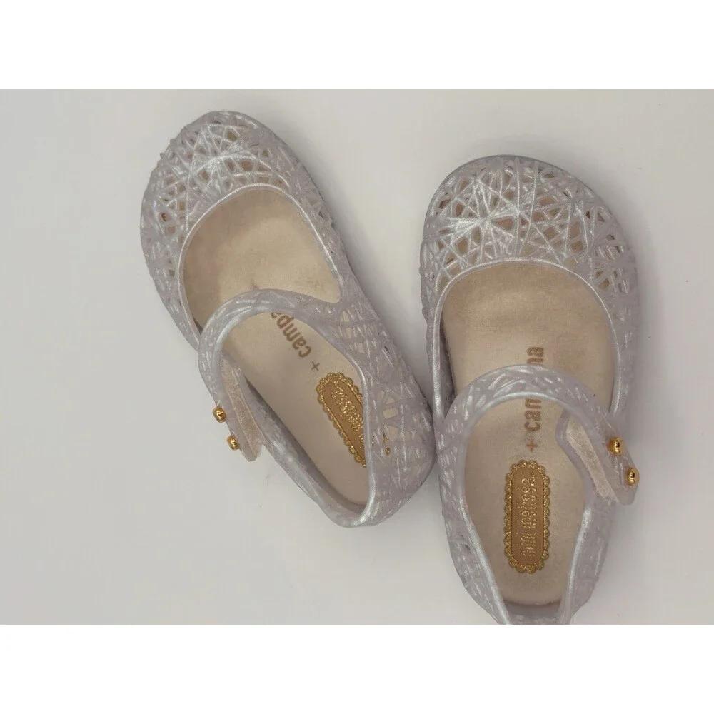 Mini Melissa Iridescent Jelly Mary Jane Shoes
